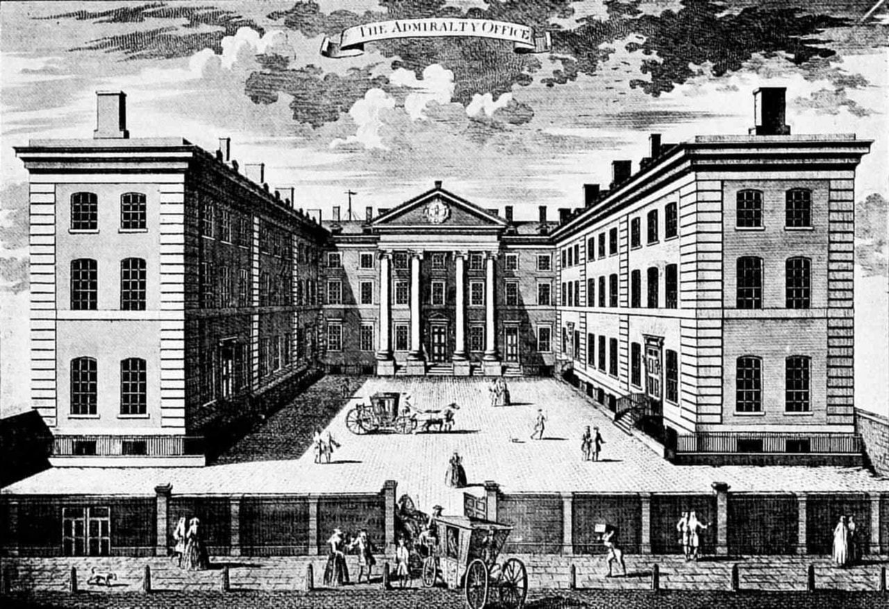 First Modern Office Building, London Admiralty Office 1720